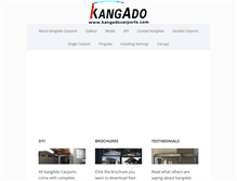 Tablet Screenshot of kangadocarports.com